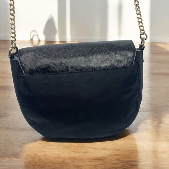 Samsonite Black RFID-Protected Nylon Travel Purse Chain Strap Black & Gold - Picture 7 of 12